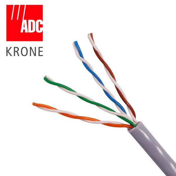 Krone Truenet Cat 5E Cable UTP Unshielded AWG24 Gray Data LAN Cable Cat5E Cat5 305 meters 1000 feet