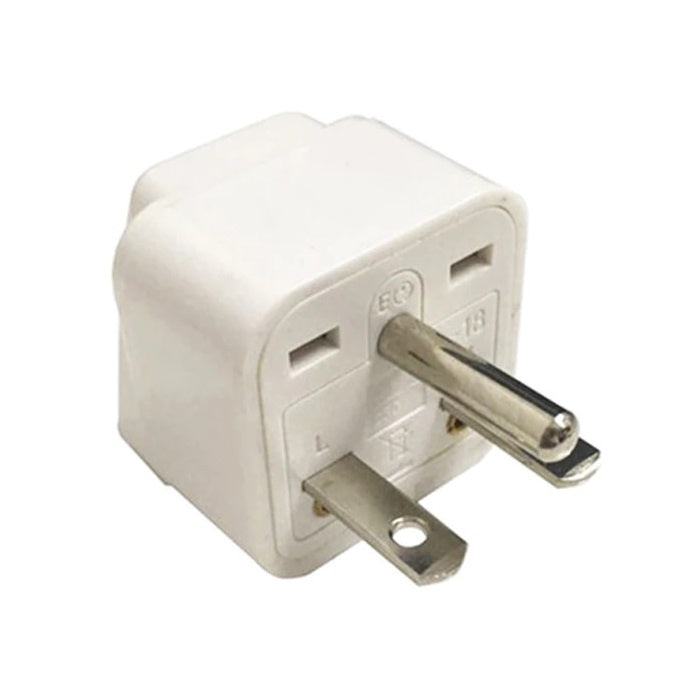 Adapter for Aircon Power Outlet Plug 1pc Nema 6-15P US Travel Adapter Universal Socket 3 Prong WHITE