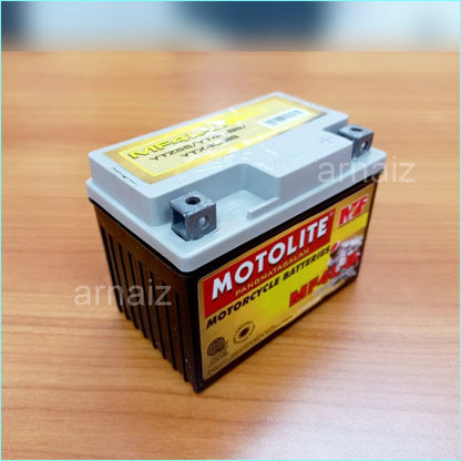 Motolite MF4L-B Maintenance Free Motorcycle Battery YTZ5S YT4L-BS YTX4L-BS MF4LB YTX4L