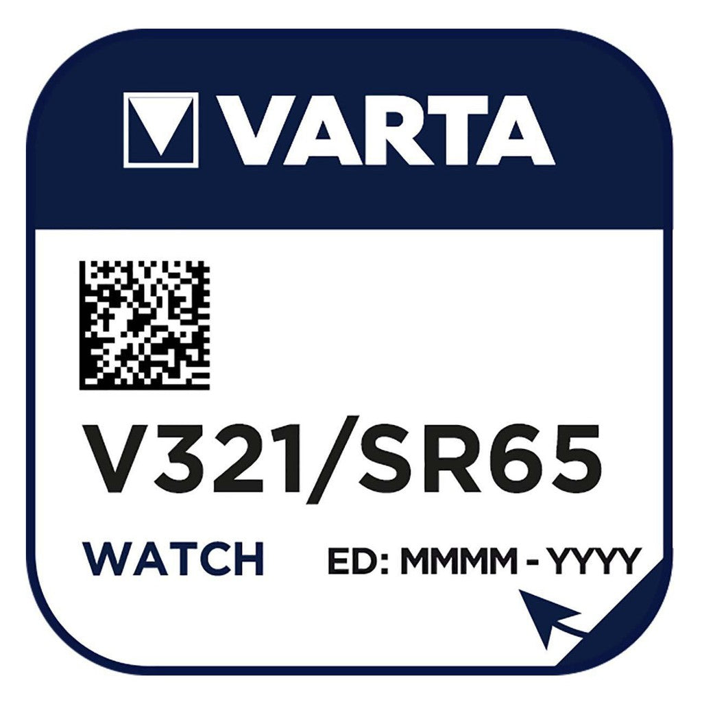 Varta V321 SR65 (1pc) 1.55v Silver Oxide Button Cell Battery Varta V 321 SR616SW