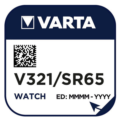 Varta V321 SR65 (1pc) 1.55v Silver Oxide Button Cell Battery Varta V 321 SR616SW