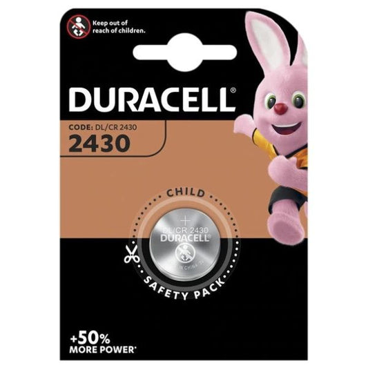 Duracell 2430 CR2430 DL2430 (1pc) 3v Lithium Button Cell Battery in Blister Pack