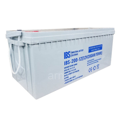 IBS 12V 200AH Solar Rechargeable IBS-200-12  Valve Regulated Lead Acid VRLA Battery Maintenance Free