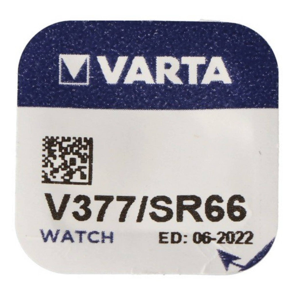 Varta V377 SR66 (1pc) 1.55v Silver Oxide Button Cell Battery Varta V 377 SR626SW