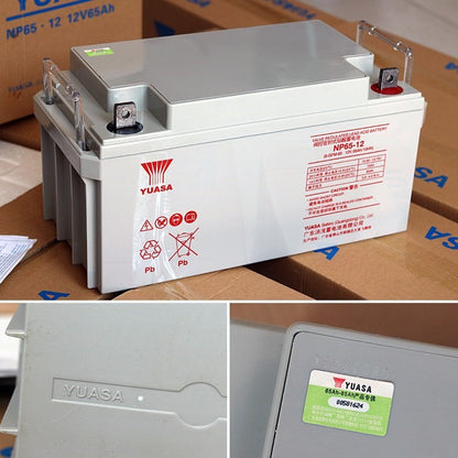 Yuasa 12V 65Ah SLA VRLA Rechargeable Battery NP65-12 Valve Regulated Sealed Lead-Acid Battery