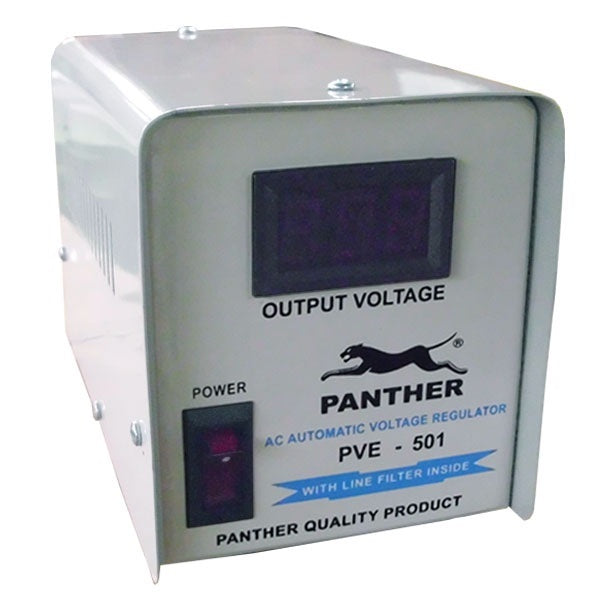 Panther AVR 500W Relay Type Automatic Voltage Regulator PVE-500 PC Computer Desktop Laptop TV AVR