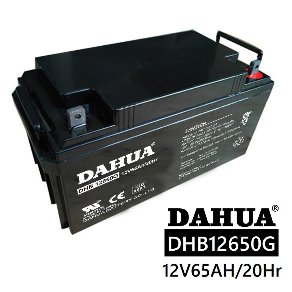 Dahua 12v 65Ah SLA Rechargeable Battery DHB12650 Valve Regulated Sealed Lead-Acid Battery
