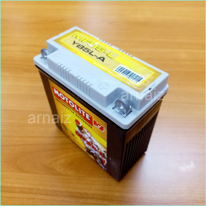 Motolite MFYB5L Maintenance Free Motorcycle Battery 12N5-3B MFB5-L YB5L-A YB5L