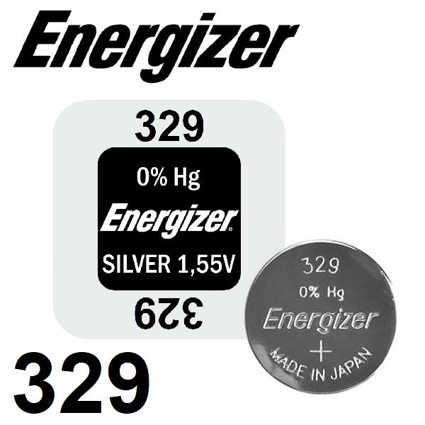 Energizer 329 SR731SW (1pc) 1.55v Silver Oxide Button Cell Battery Mercury Free V329 GP29 D329  329A