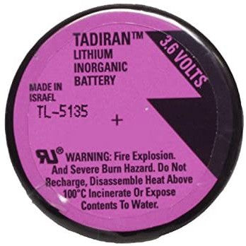 Tadiran TL-5135 Battery 3.6v Lithium Wafer Battery - non rechargeable Tadiran TL-5135 Batteries