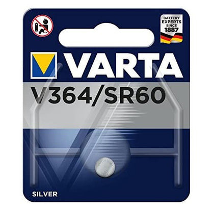 Varta V364 SR60 (1pc) 1.55v Silver Oxide Button Cell Battery in Blister Pack Varta V 364 SR60