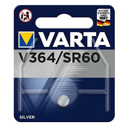 Varta V364 SR60 (1pc) 1.55v Silver Oxide Button Cell Battery in Blister Pack Varta V 364 SR60