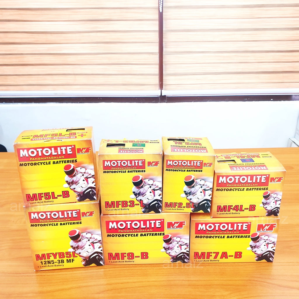 Motolite Motorcycle Battery MFB2.5L MFB3-L MF4L-B MF5L-B MFYB5L MF7A-B MF9-B Maintenance Free