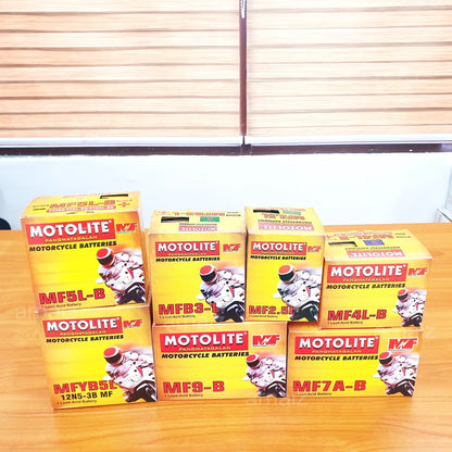 Motolite Motorcycle Battery MFB2.5L MFB3-L MF4L-B MF5L-B MFYB5L MF7A-B MF9-B Maintenance Free