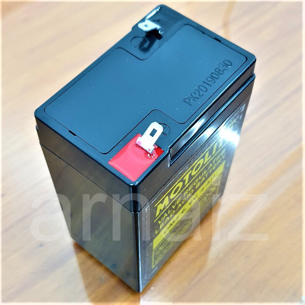 Motolite 6V 4Ah OM4-6 6 Volts 4 Ampere Rechargeable Sealed Lead Acid Battery 6v 4.5Ah Toy Car Batt