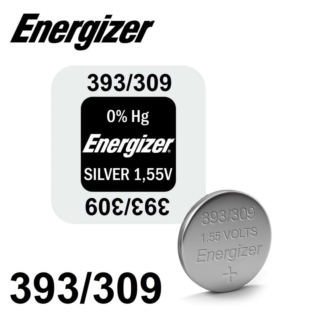 Energizer 393 309 (1pc) 1.55v Silver Oxide  Button Cell Battery  Mercury Free 393/309 SR714SW R754SW