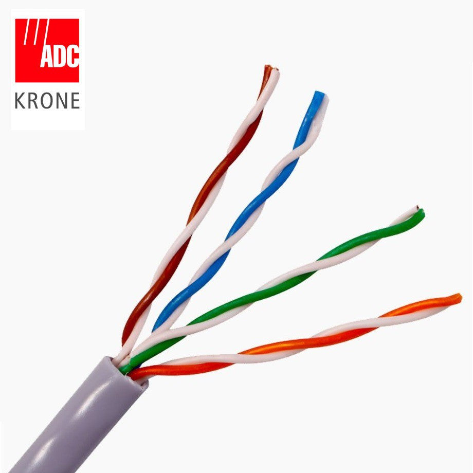 Krone Truenet Cat 5E Cable UTP Unshielded AWG24 Gray Data LAN Cable Cat5E Cat5 305 meters 1000 feet