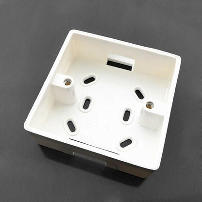 86x86 PVC Junction Box High Insulation Wall Switch Socket Base 86 Utility Box White Switch Socket