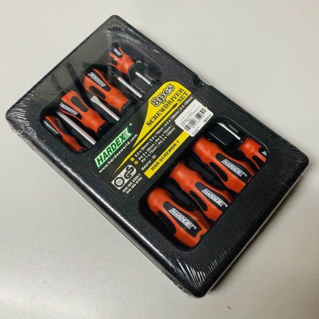 Hardex (8pcs) Screw Driver Set Screwdriver set Flat Cross Screwdrivers set Hardex HAR-SCREWDR-1