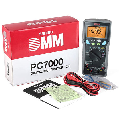 SANWA PC7000 Digital Multimeter High Accuracy High resolution PC Link, Dual Display,Temperature Test