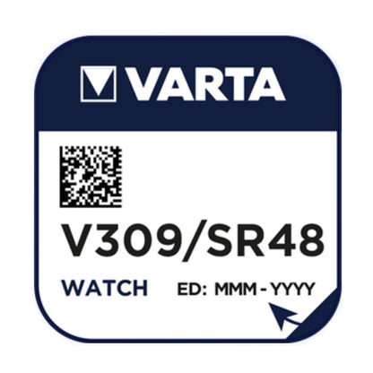 Varta V309 SR48 (1pc) 1.55v Silver Oxide Button Cell Battery Varta V 309 SR714SW