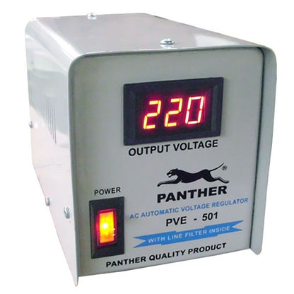 Panther AVR 500W Relay Type Automatic Voltage Regulator PVE-500 PC Computer Desktop Laptop TV AVR