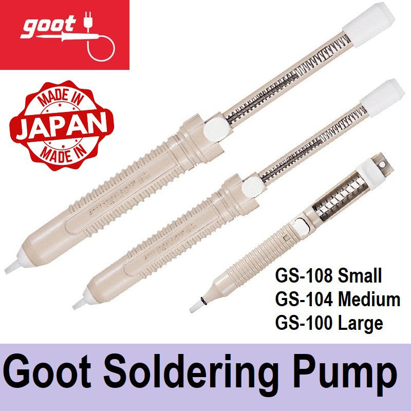 Goot Soldering Pump (Original Japan) Soldering Sucker Plunger GS-100 GS-104 GS-108 Desoldering Pump