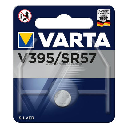 Varta V395 SR57 (1pc) 1.55v Silver Oxide Button Cell Battery in Blister Pack Varta V 395 SR57