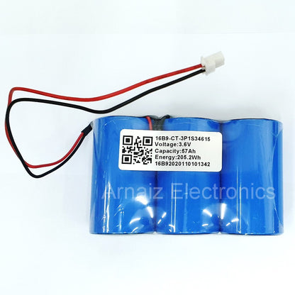 Size D 3 Cell Lithium Battery 3.6V 57Ah w/ Connector ER34615 34615 D Cell LS33600 Batteries 57000mAh