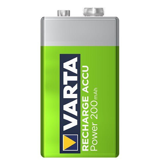 Varta 9V Rechargeable Battery 56722 R2U (1 pc) 200mAh Rechargeable Batteries HR9V