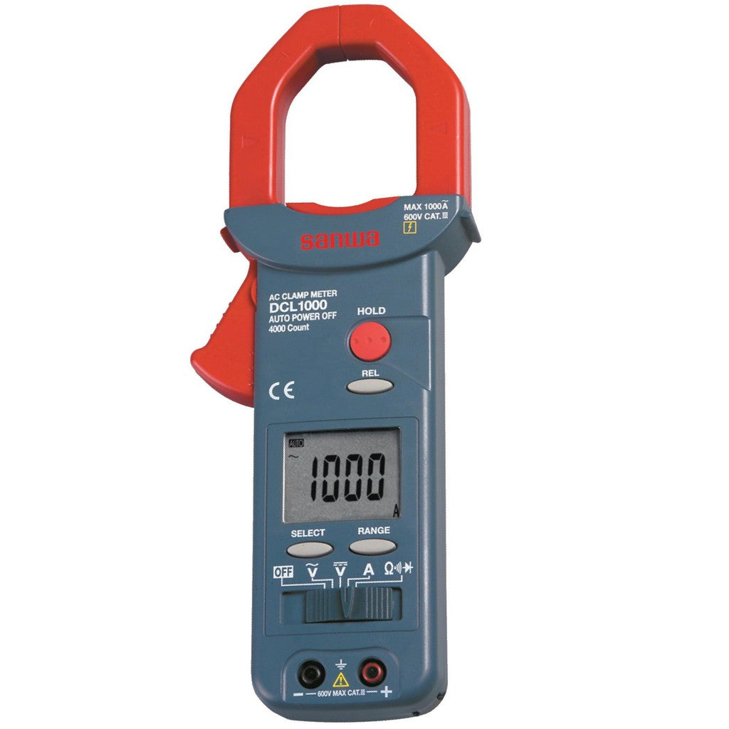 Sanwa DCL1000 AC Digital Clamp Meter 1000A AC 600V AC-DC