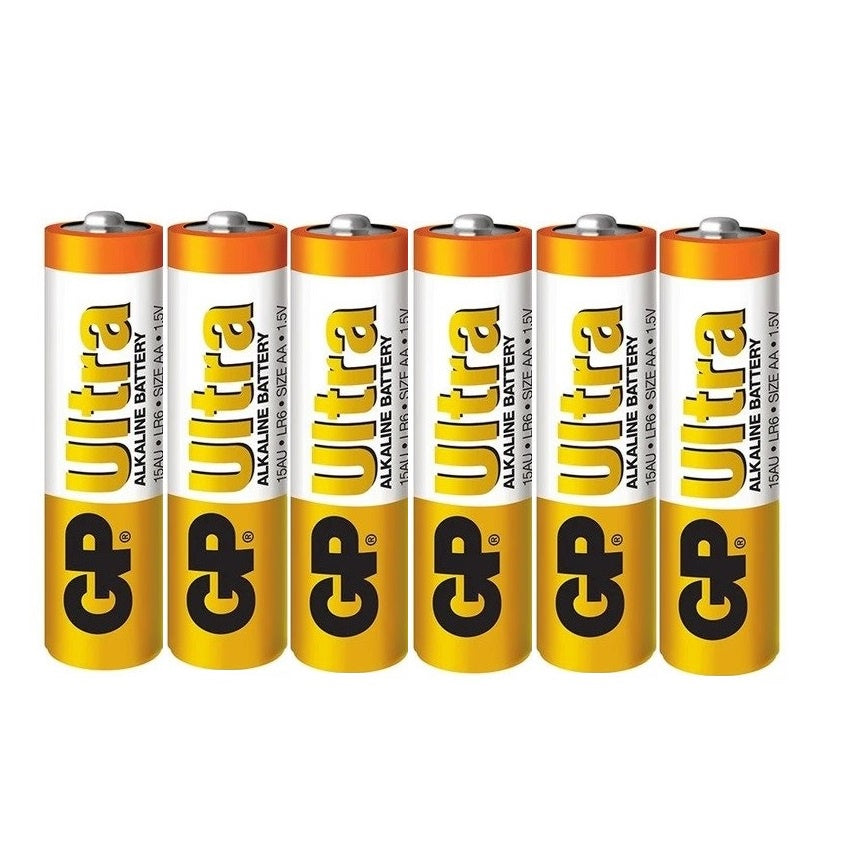 GP Ultra AA Alkaline (6pcs) Battery LR6 15AU