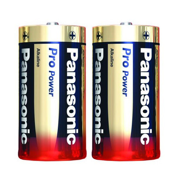 Panasonic Size C Pro Power  Batteries (2 pcs) LR14 Panasonic C Alkaline Battery Original Panasonic