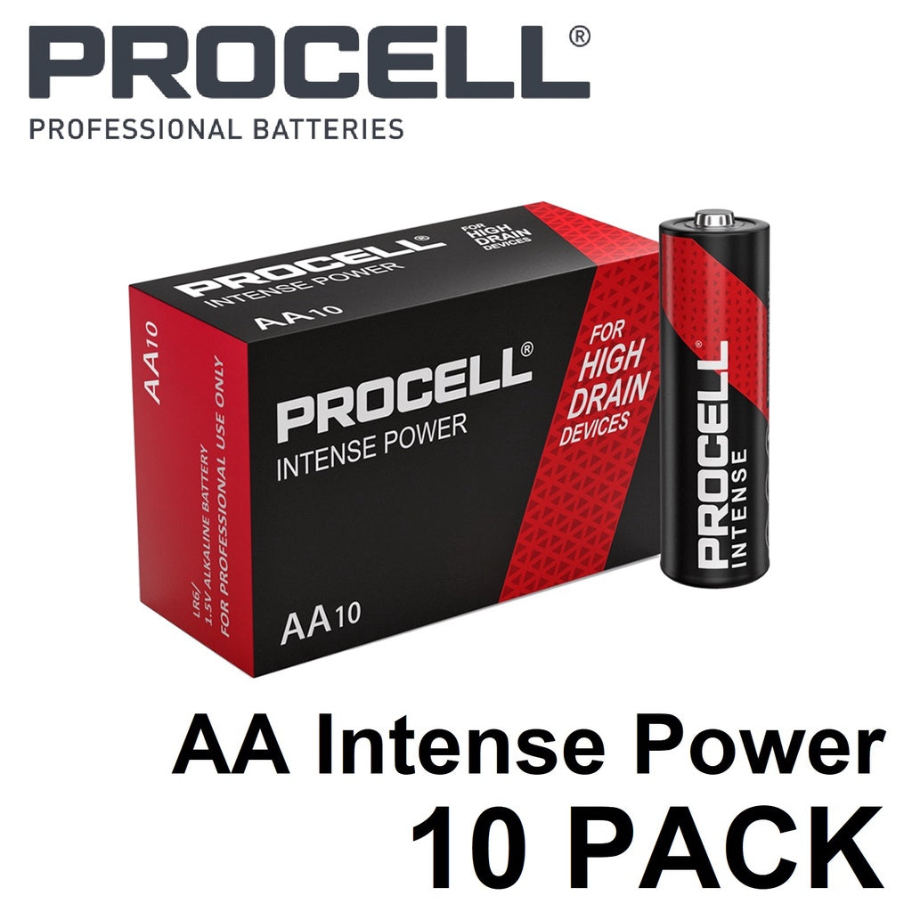 Procell AA  (10pcs) Intense Power Alkaline Battery Industrial Battery  MX1500  LR6 10 pieces per box