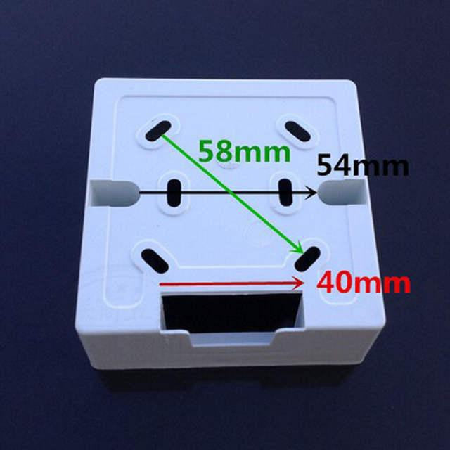 86x86 PVC Junction Box High Insulation Wall Switch Socket Base 86 Utility Box White Switch Socket