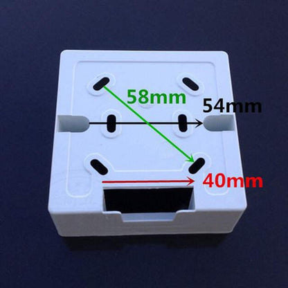 86x86 PVC Junction Box High Insulation Wall Switch Socket Base 86 Utility Box White Switch Socket