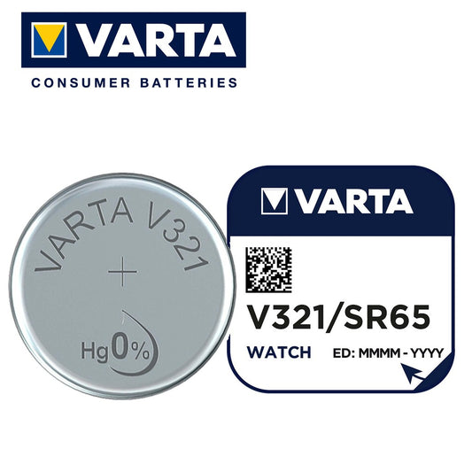 Varta V321 SR65 (1pc) 1.55v Silver Oxide Button Cell Battery Varta V 321 SR616SW