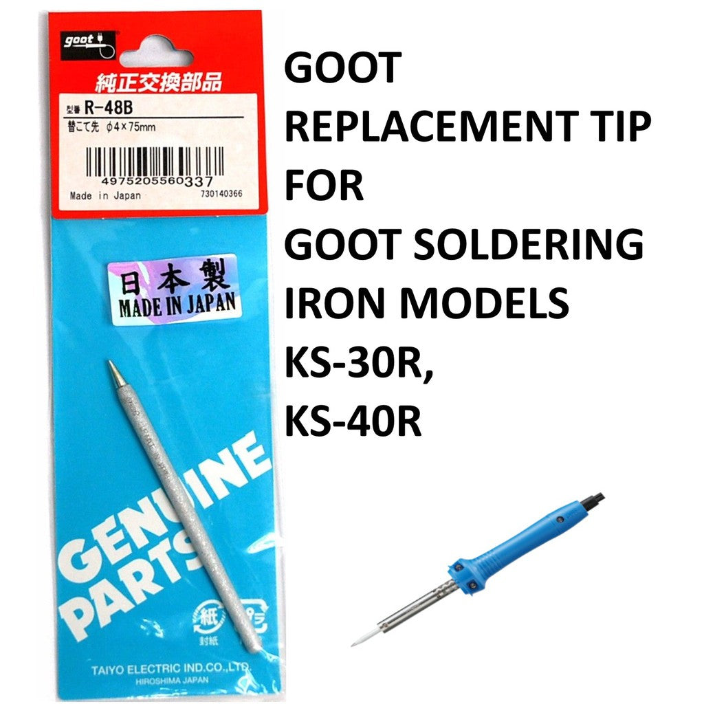 Goot Soldering Tip Replacement Ceramic Long Life Tip 30W 40W 60W TQ77 TQ95 R48B R6BC TQ77RT Iron Gun