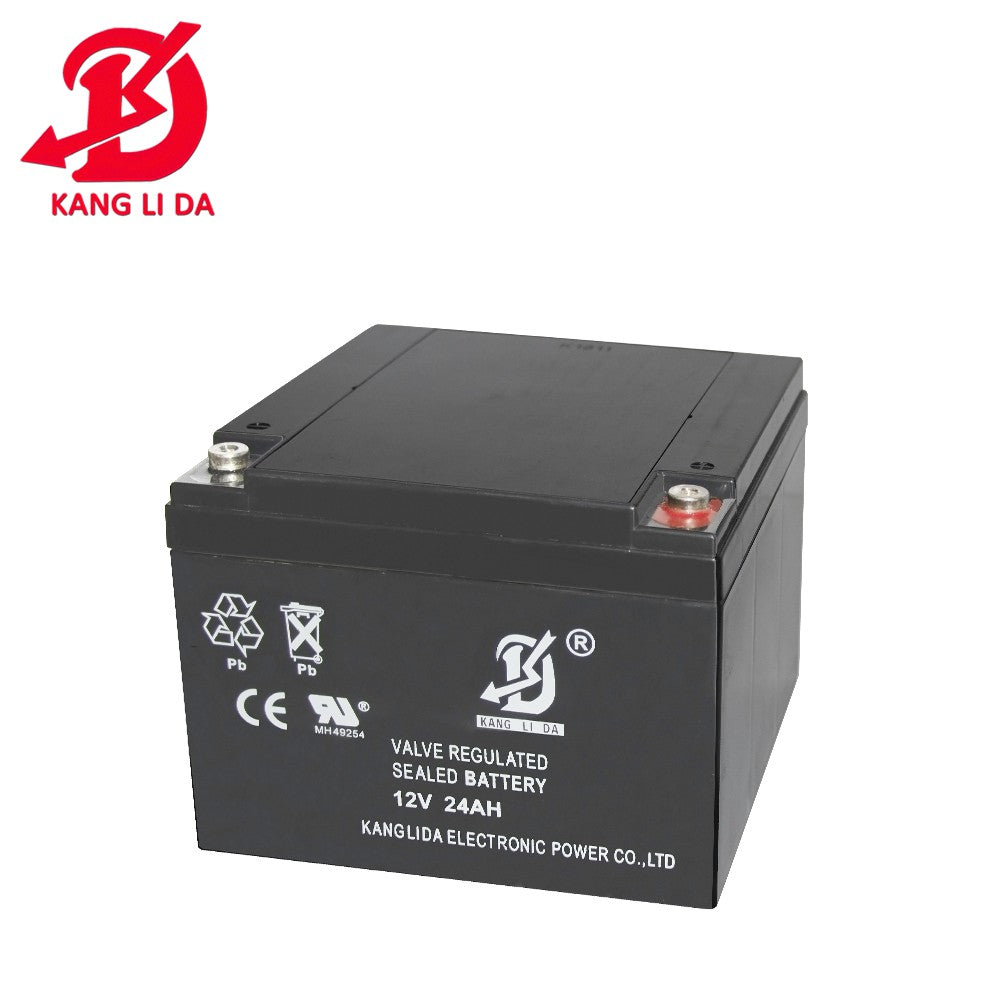 Kanglida 12V 24Ah Battery Rechargeable SLA Sealed Lead Acid Maintenance Free 12 Volts Batteries