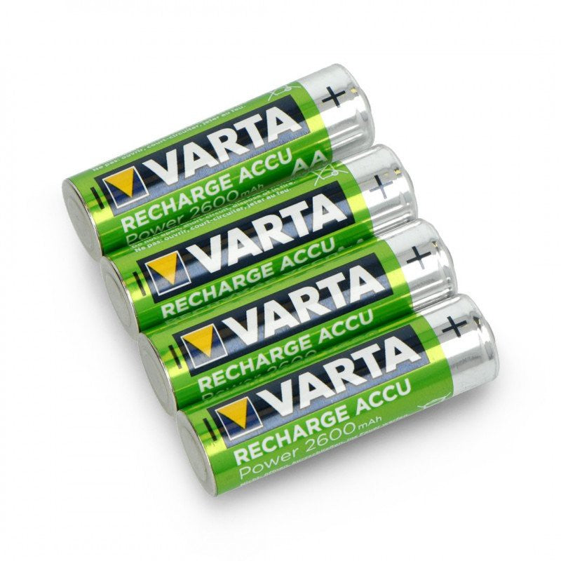 Varta  AA Rechargeable Battery 5716 R2U Size AA  (4 pcs) 2600mAh Rechargeable Batteries HR6