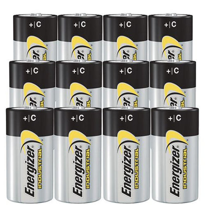 Energizer Size C (12pcs) Alkaline Industrial Battery  1.5V LR14 MN1400 Batteries 12 pieces per box