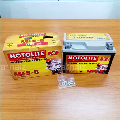 Motolite MF9-B Maintenance Free Motorcycle Battery YTX9-BS MF9B YTX9B Battery