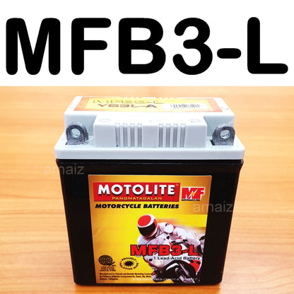 Motolite Motorcycle Battery MFB2.5L MFB3-L MF4L-B MF5L-B MFYB5L MF7A-B MF9-B Maintenance Free