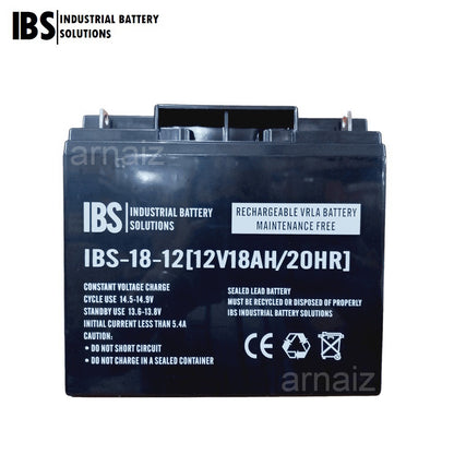 IBS 12v 18Ah SLA Rechargeable Battery IBS-18-12 Ebike Wheelchair Jet Ski VRLA 12V 18Ah