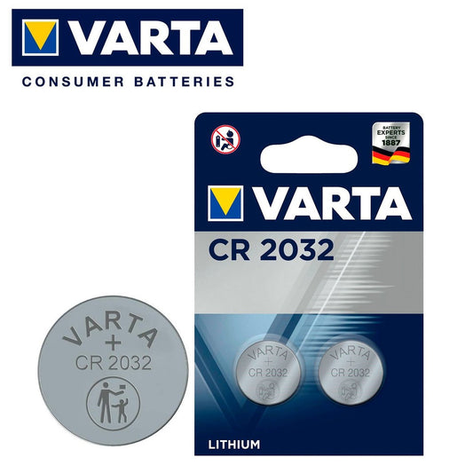 Varta CR2032 (2pcs) 3v Lithium Button Cell Battery in Blister Pack Varta CR 2032 Batteries 6032