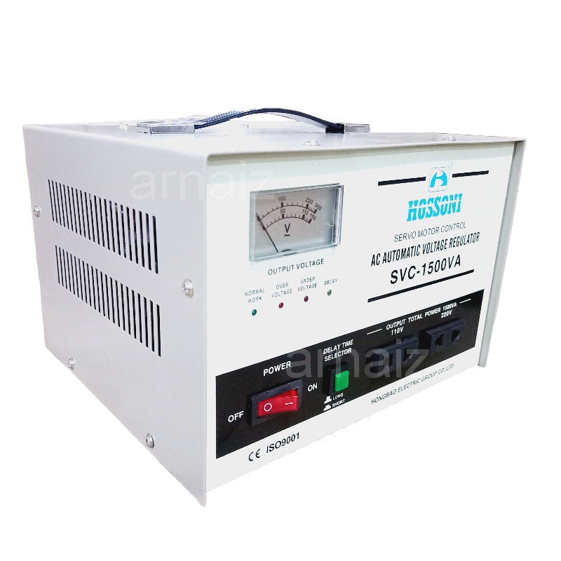 Hossoni AVR 1500W Servo Type Automatic Voltage Regulator SVC-1500 Serv ...