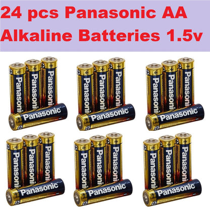 Panasonic AA (24pc) Battery Alkaline Long Lasting 1.5V LR6T/24V Panasonic AA Batteries Value Pack