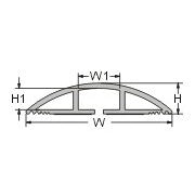 Flexible Rubber Floor Moulding Molding Soft Wiring Duct 1.8m or 6 feet Long KSS Taiwan Floor Guard