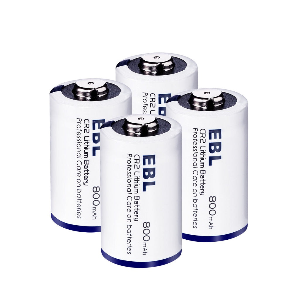 EBL CR2 (4pc) Photo Battery Lithium 3V 800mAh Single Use CR-2 CR 2 Lithium Batteries 3 Volts