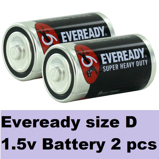 Eveready size D Batteries (2 pcs) LR20 Battery